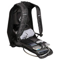 Aerodynamic motorcycle backpack with molded exterior by OGIO