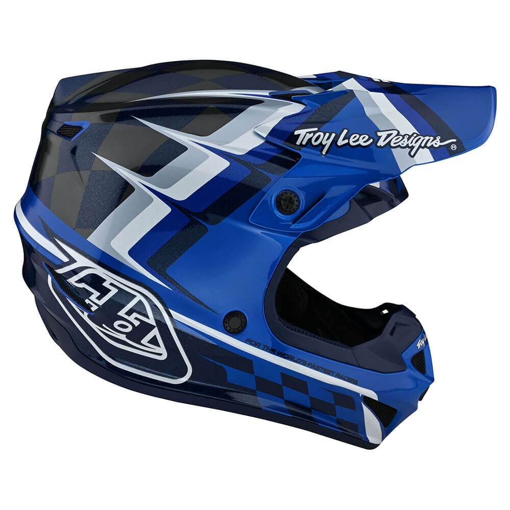 Troy Lee Designs SE4 Polyacrylite Warped Adult Motocross Helmet W/MIPS