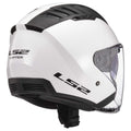 LS2 Copter Open Face Motorcycle Helmet Gloss White