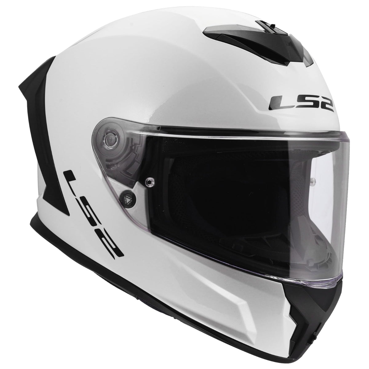 LS2 Rapid III Full Face Motorcycle Helmet – Gloss White DOT/ECE 22.06