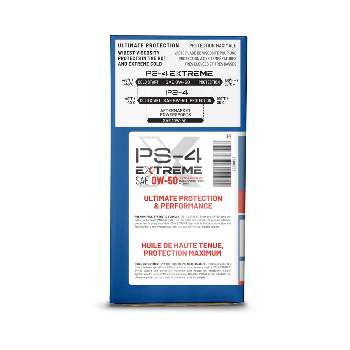 Polaris PS-4 EXTREME 0W-50 synthetic oil and filter kit for off-road engines