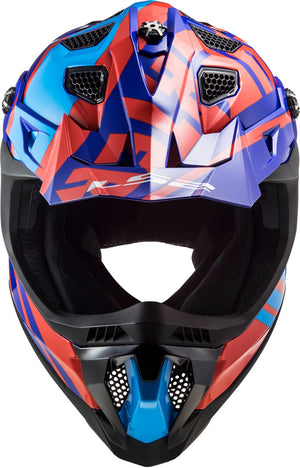 Helmet Subverter Evo Gammax Full Face MX Helmet - Gloss Red/Blue