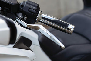 Kuryakyn 6764 Omni Handlebar Grips for Throttle and Clutch: 2018-19 Honda Gold Wing GL1800 with Heated Grips, Chrome, 1 Pair