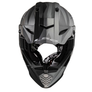 Gate TwoFace Full Face MX Helmet - Matte Gray/Black