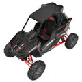 OEM Polaris RS1 roof providing overhead trail protection