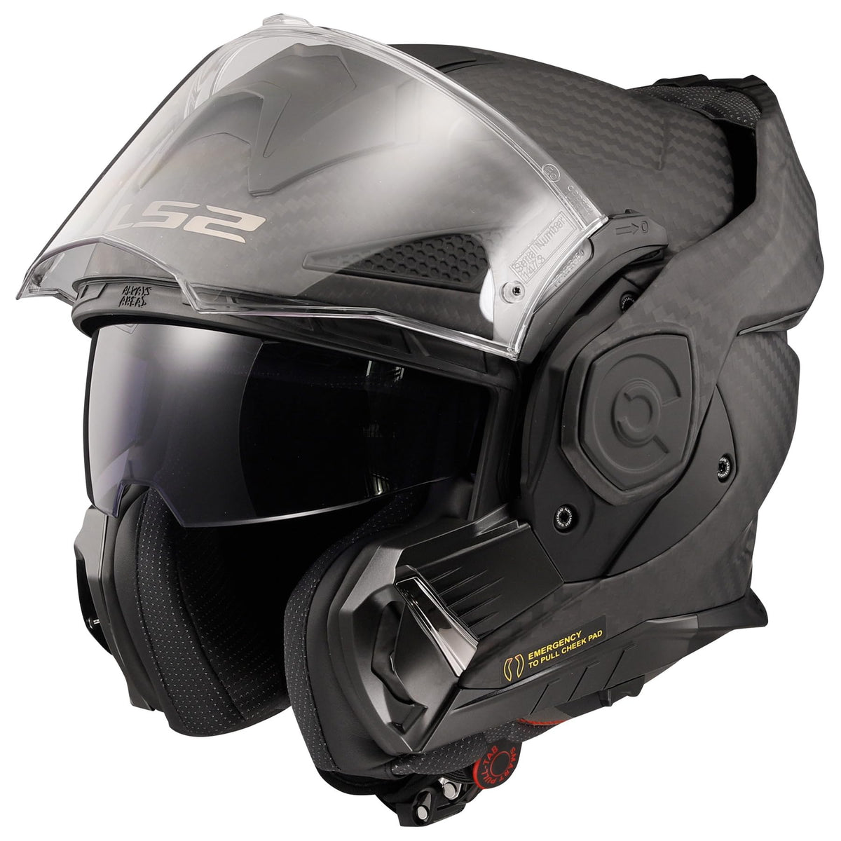 LS2 Advant X Carbon Motorcycle Helmet – Matte Black Touring Design