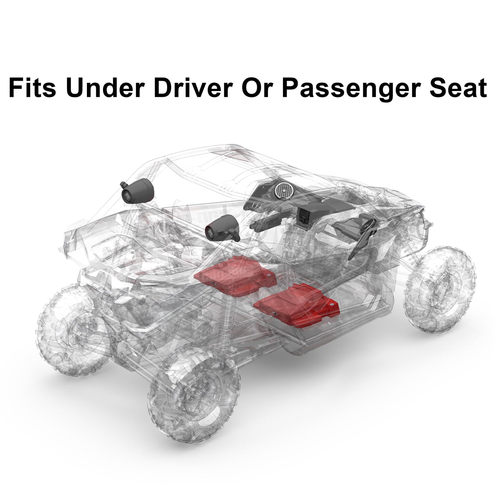 Rockford Fosgate sealed subwoofer box for Maverick X3 front or rear mount