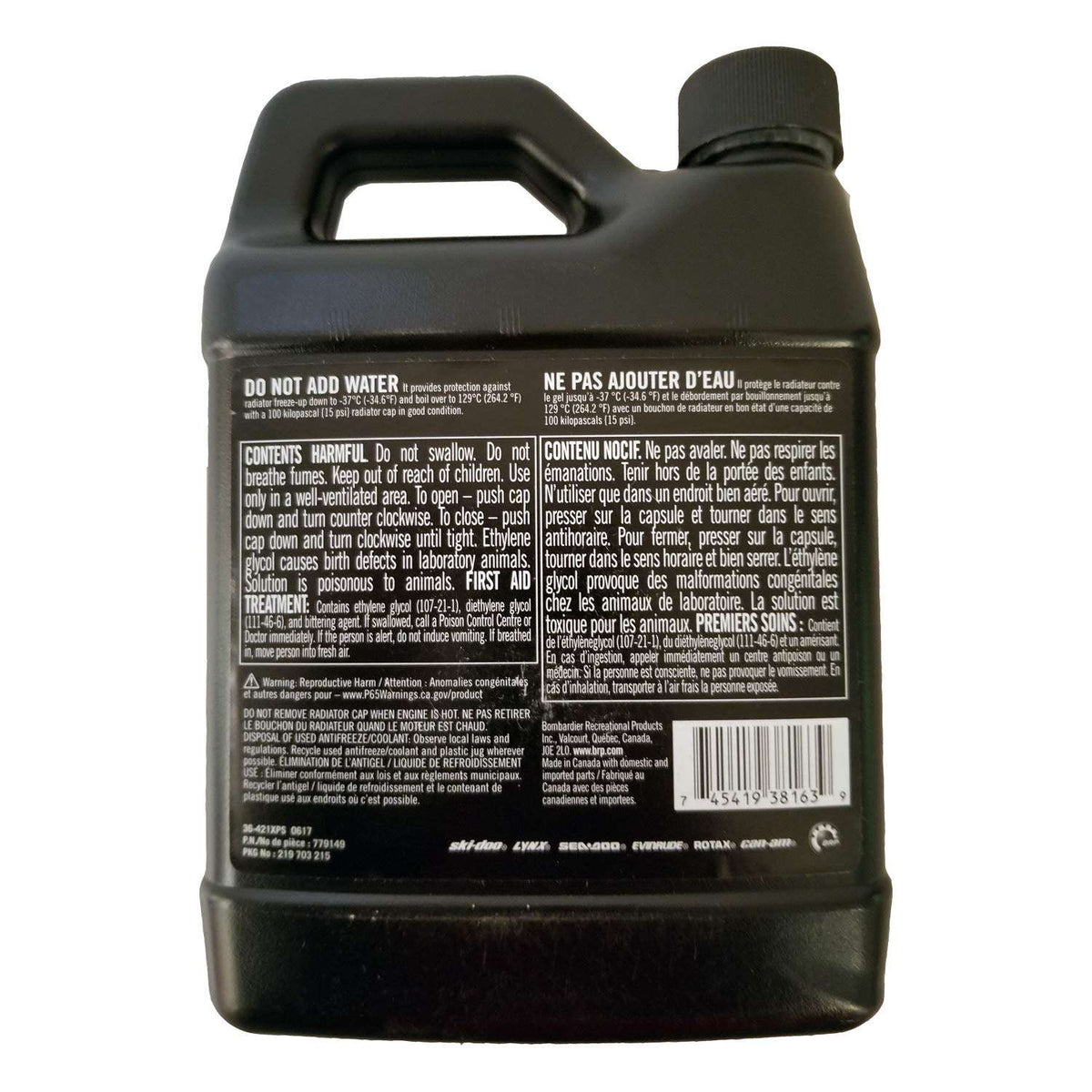 BRP Ski-Doo Can-Am XPS Pre-Mix Antifreeze Coolant 779149 – 1 Quart