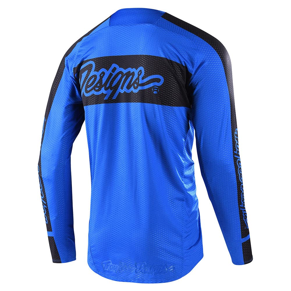 SE Pro Air off-road riding jersey for men – Troy Lee Designs blue motocross gear