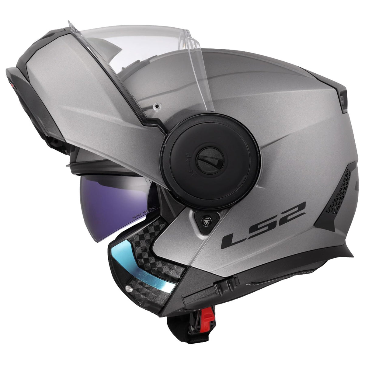 LS2 Horizon II Modular Motorcycle Helmet with SunShield – Matte Titanium