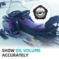OEM Polaris snowmobile gas cap with integrated fuel level gauge
