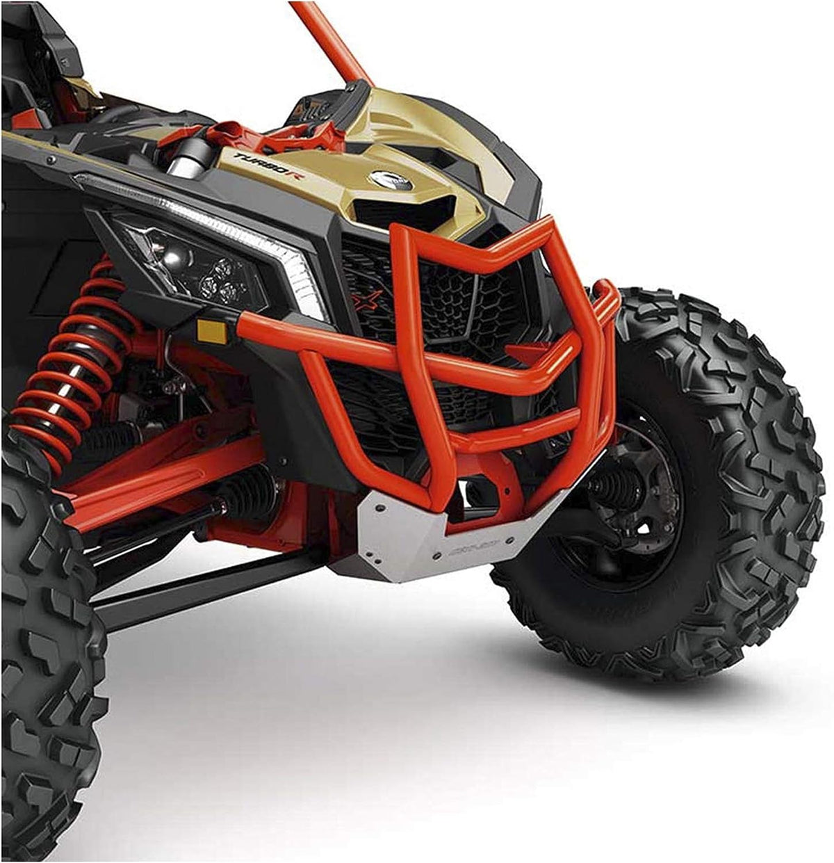 Can-Am New OEM Maverick X3 Front Pre-Runner Bumper, Can-Am Red, 715003433