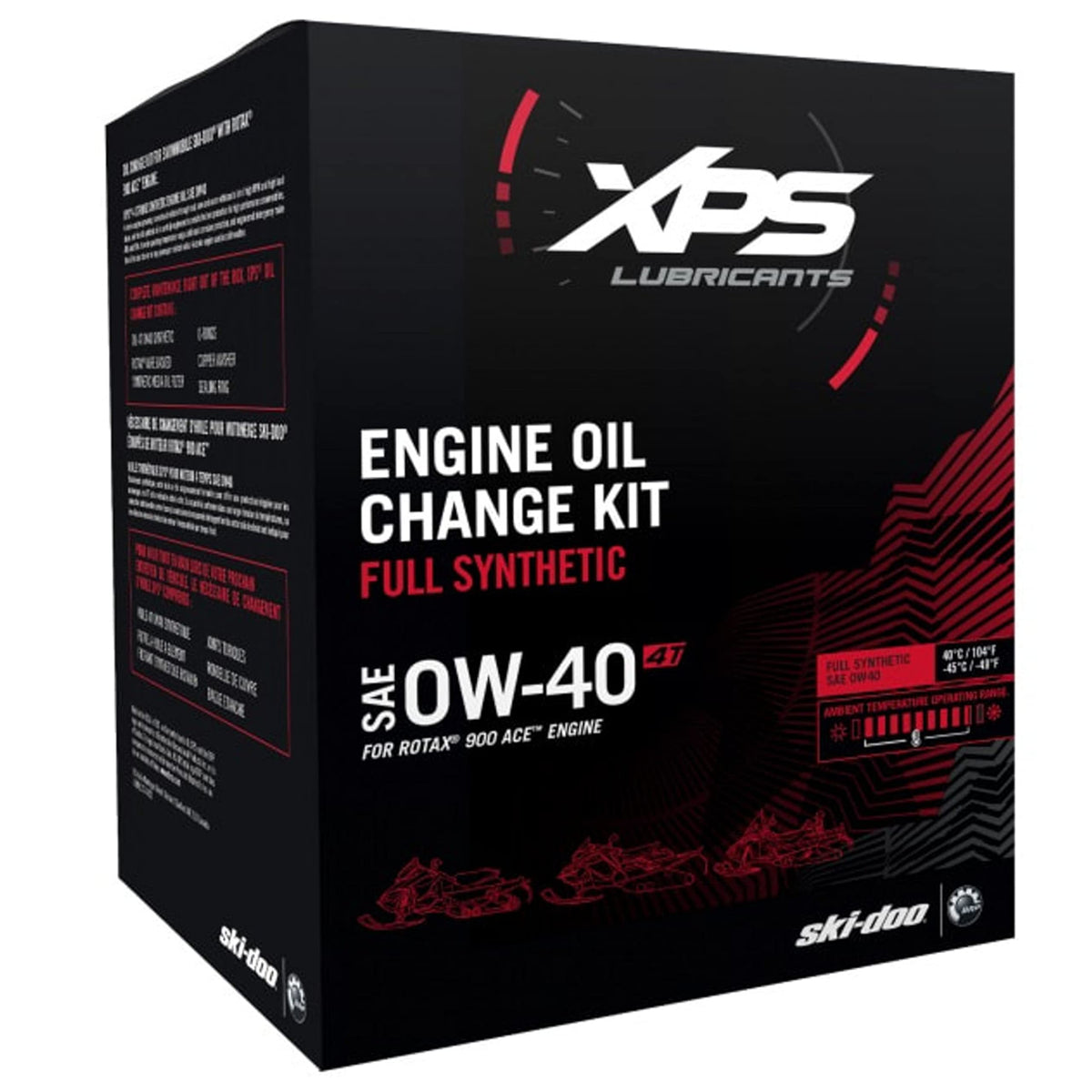 Ski-Doo OEM 4T 0W-40 Synthetic Oil Change Kit – Rotax 900 Engine | 9779254