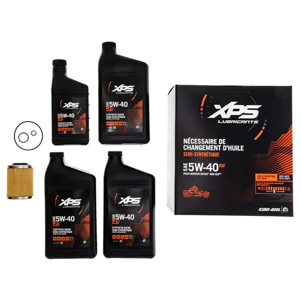Can-Am OEM 4T 5W-40 synthetic oil change kit 9779299
