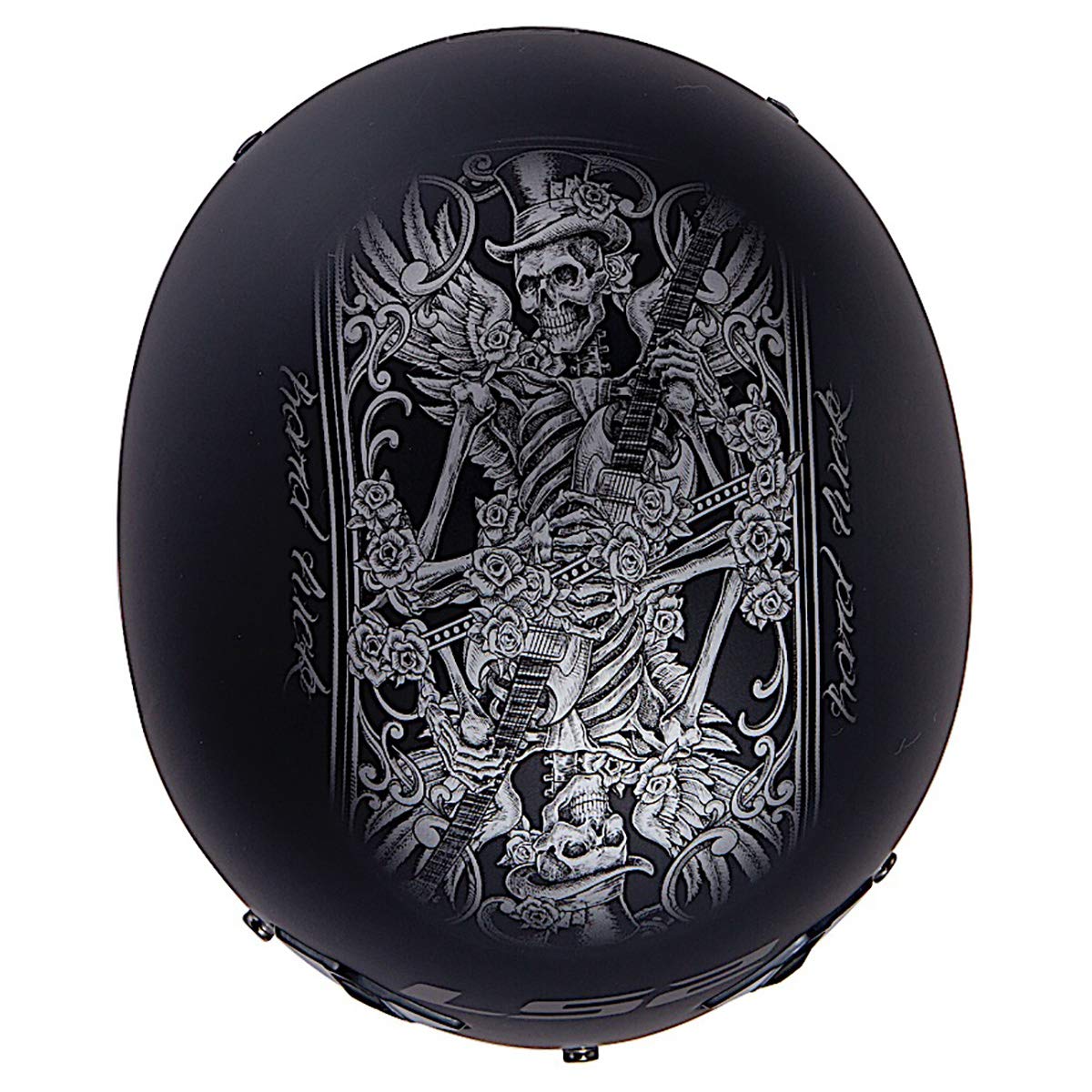 LS2 Bagger Motorcycle Half Helmet Hard Luck design