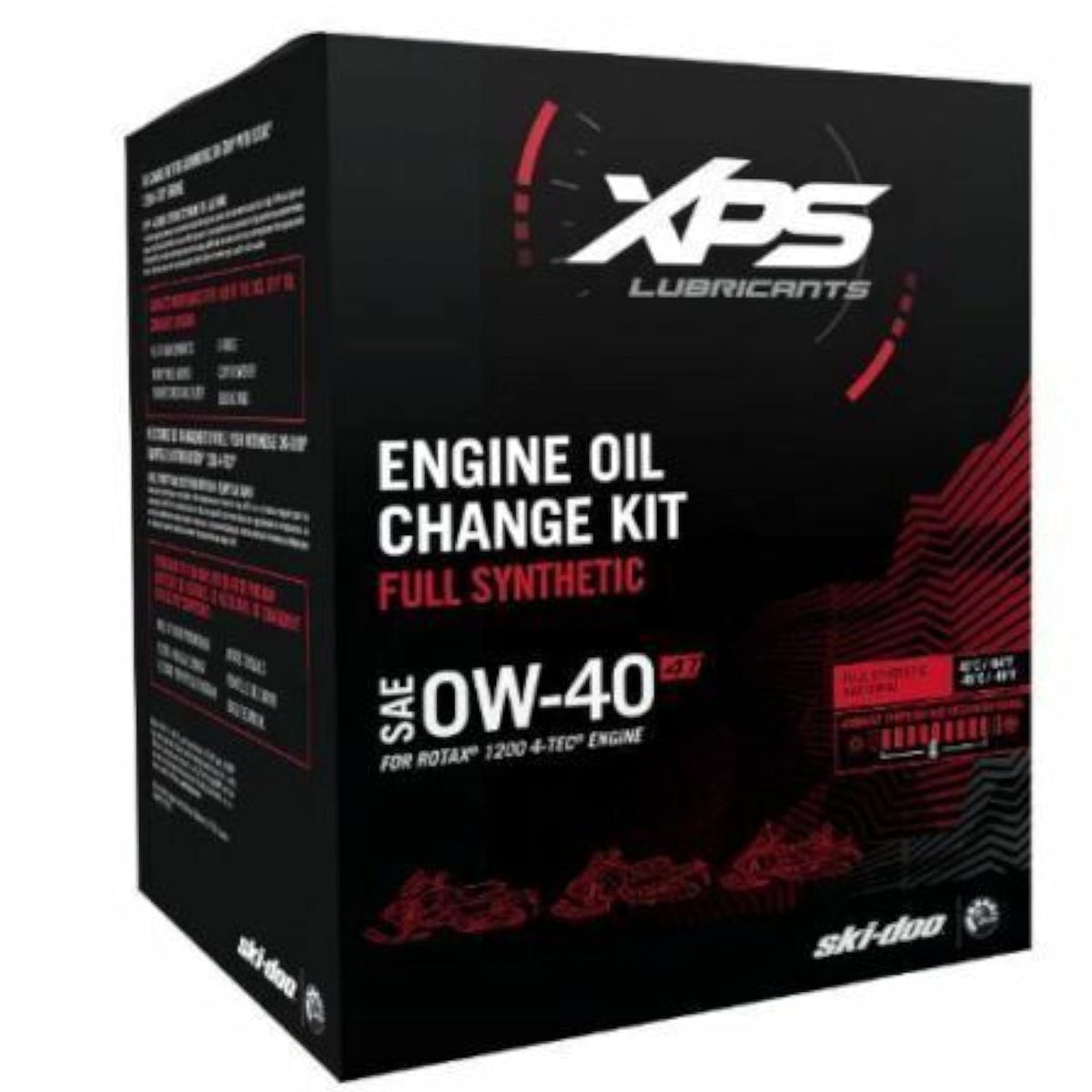 Ski-Doo 4T 0W-40 Synthetic Oil Change Kit – Rotax 1200 4-TEC Engine (OEM Part #9779255)