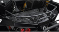 Black tubular LinQ rack extension installed around the rear cargo platform of a Can-Am vehicle.
