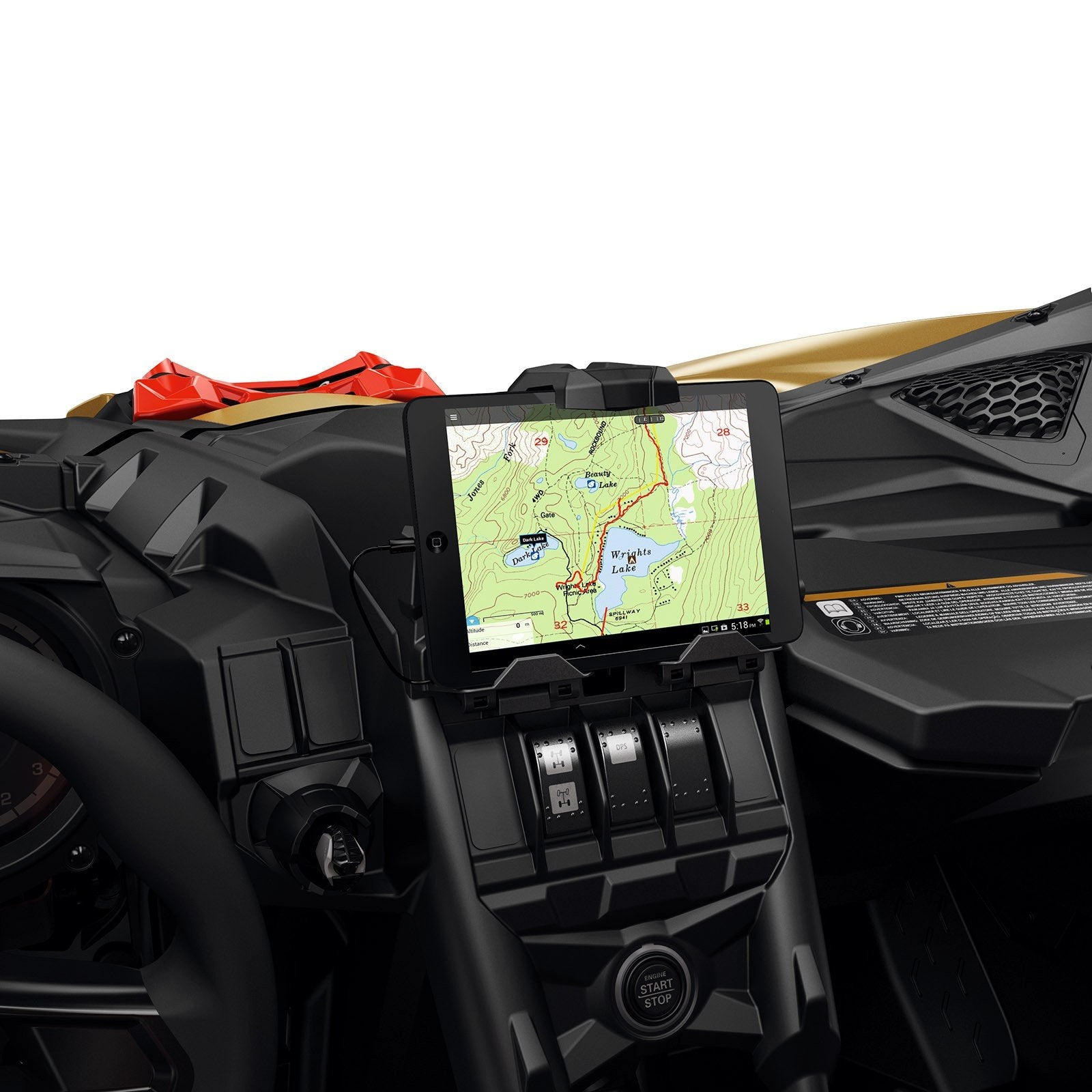 Can-Am OEM Electronic Tablet Support Kit for Maverick and Outlander