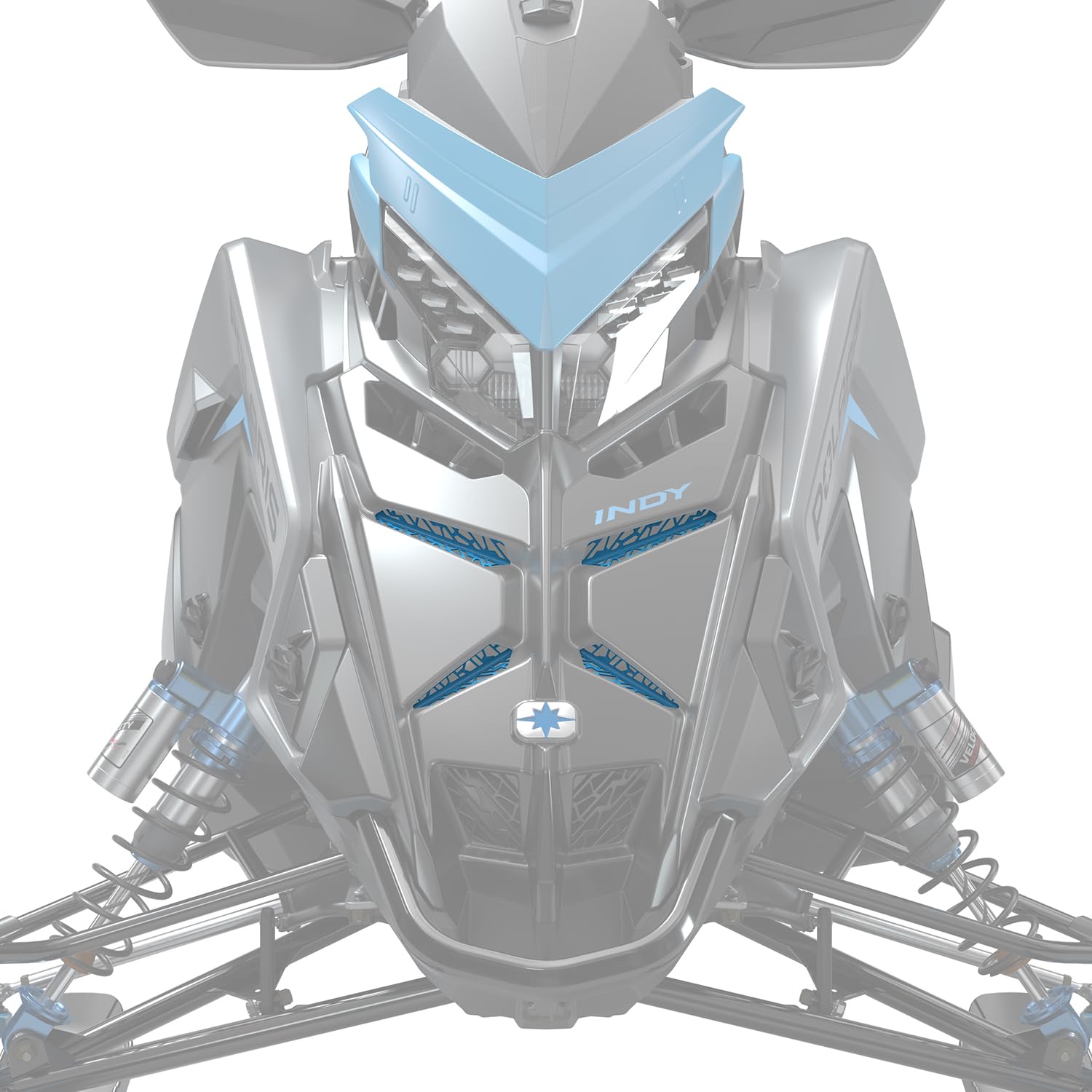 Polaris MATRYX Grill Inserts Sky Blue OEM 2884979-737