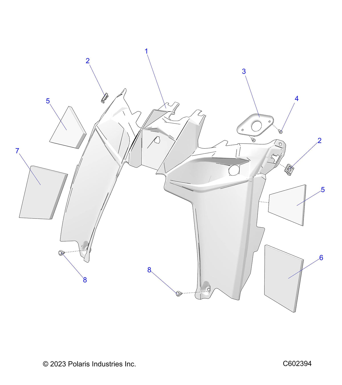 Genuine Polaris snowmobile console 2636733 factory replacement part
