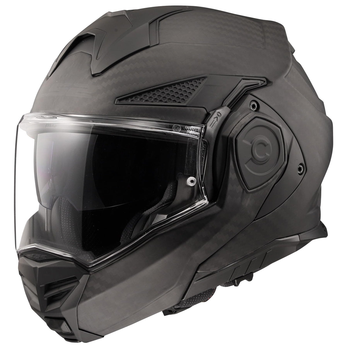 LS2 Advant X Carbon Modular Helmet – Matte Black, DOT & ECE22.06 Certified