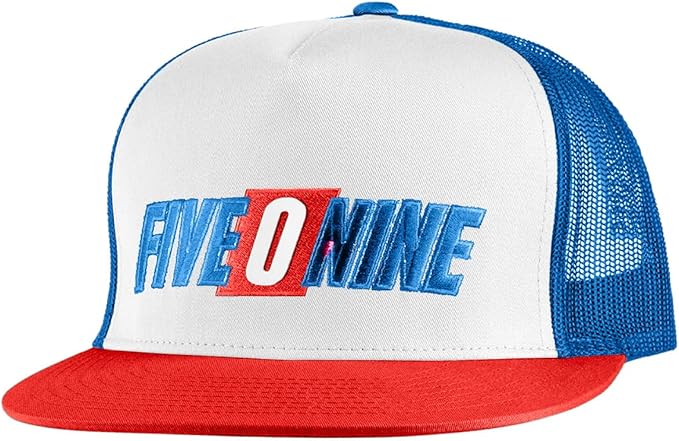 FIVE O NINE FLAT BILLED TRUCKER HAT PATRIOT