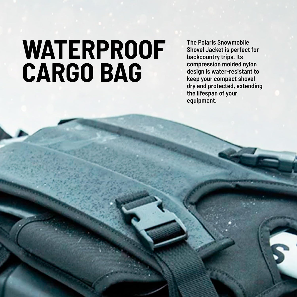 OEM Polaris snowmobile accessory black shovel jacket