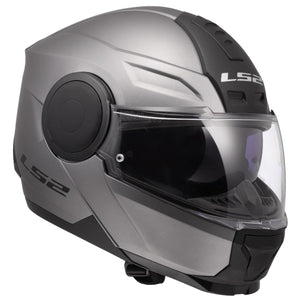 LS2 Horizon II Modular Motorcycle Helmet with SunShield – Matte Titanium