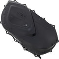 Black molded Rotax variator cover with a contoured shape and mounting holes around its perimeter.