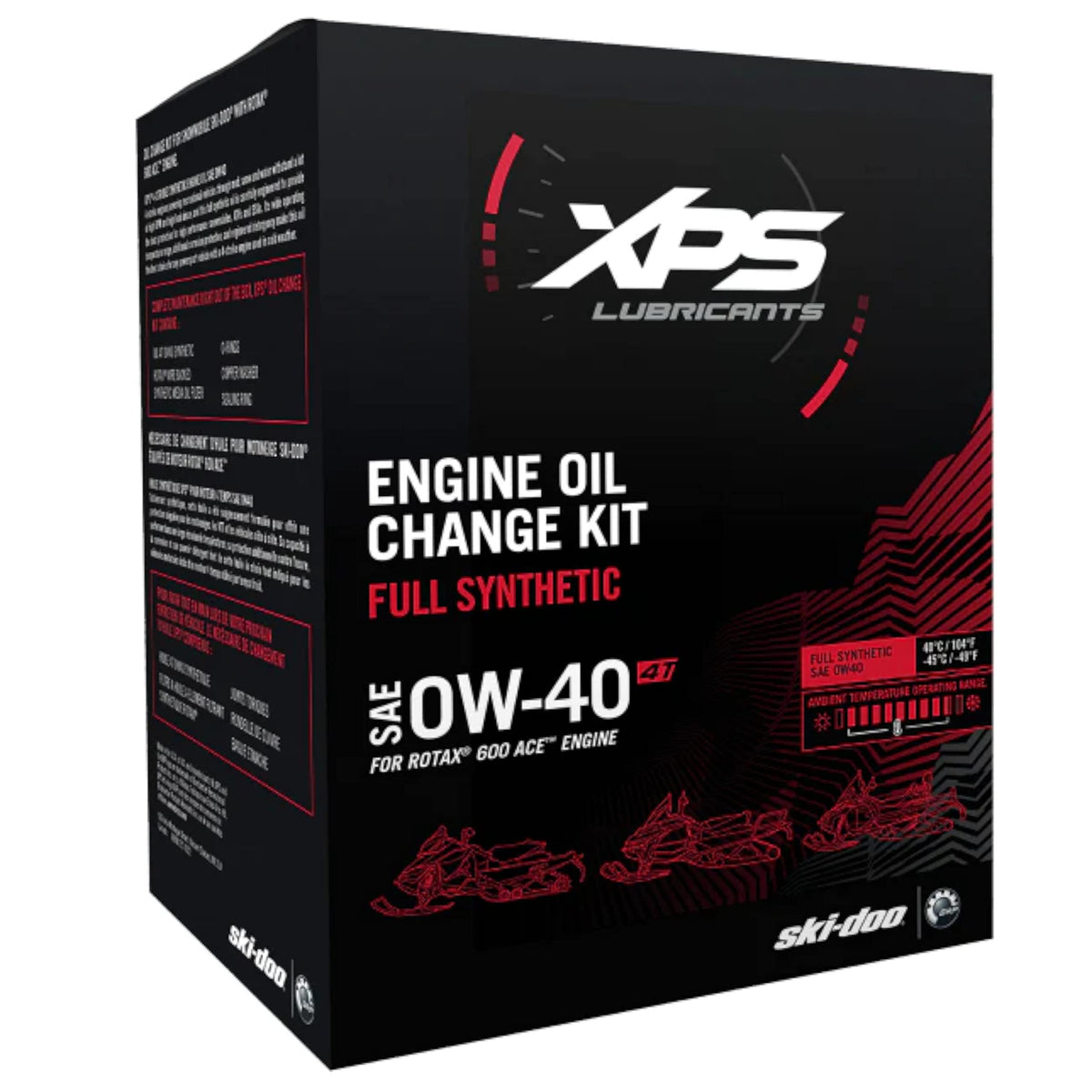 Ski-Doo OEM 4T 0W-40 Synthetic Oil Change Kit – Rotax 600 ACE, 9779253, Factory Original