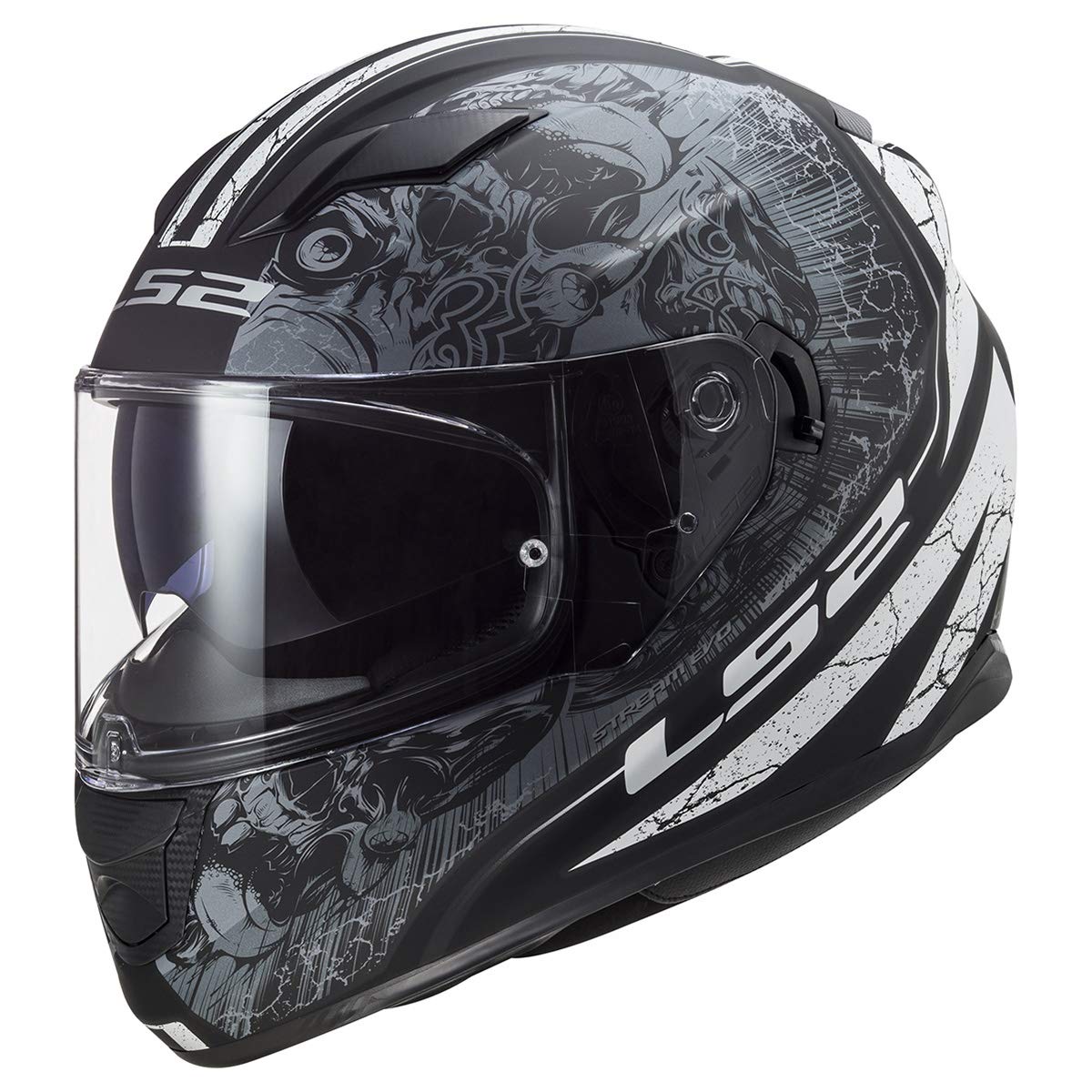 **OPEN BOX** LS2 Helmets Full Face Stream Street Helmet, Matte Black Titanium Medium