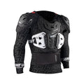 Front view of the Leatt 4.5 Pro showing chest protection and articulating plates.