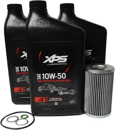 Can-Am OEM XPS 10W-50 Full Synthetic Oil Change Kit Rotax 999T, 9779501
