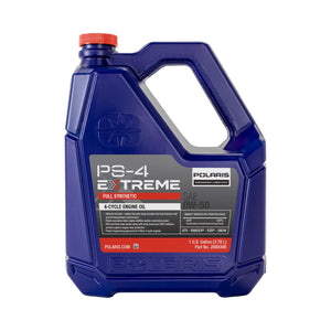 Polaris OEM PS-4 EXTREME 0W-50 4-Cycle Full Synthetic Oil – 1 Gallon, For 4-Stroke Engines, Part 2889396