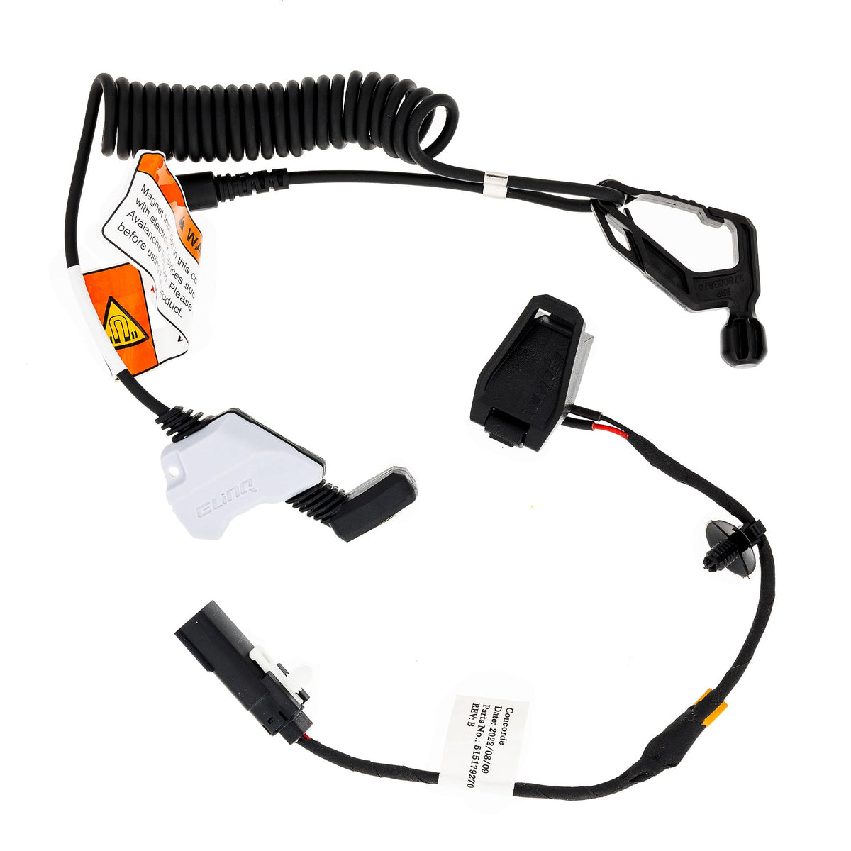 Ski-Doo E-LinQ Connector for REV Gen5 Snowmobiles – Dual Cord Magnetic Power Connector (Part #860202354-1)