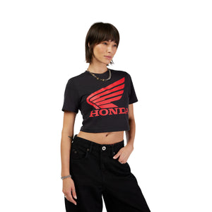 Fox Racing Women’s Fox x Honda Baby Tee | Motocross / Dirt Bike / Off-Road Riding Shirt
