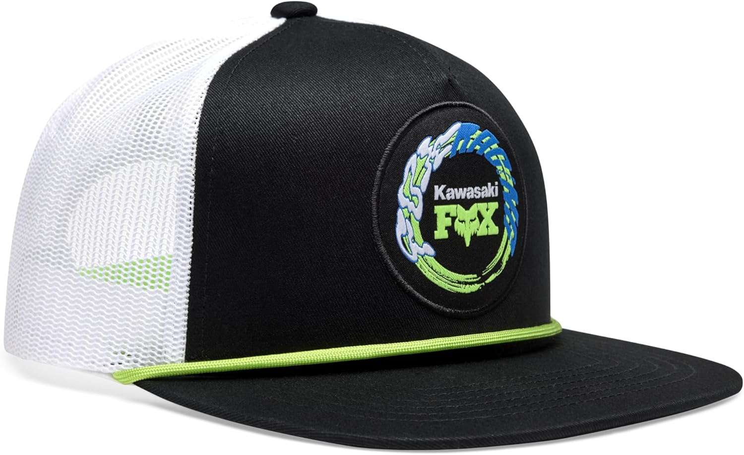 Fox Racing Mens Kawasaki Snapback Hat Black