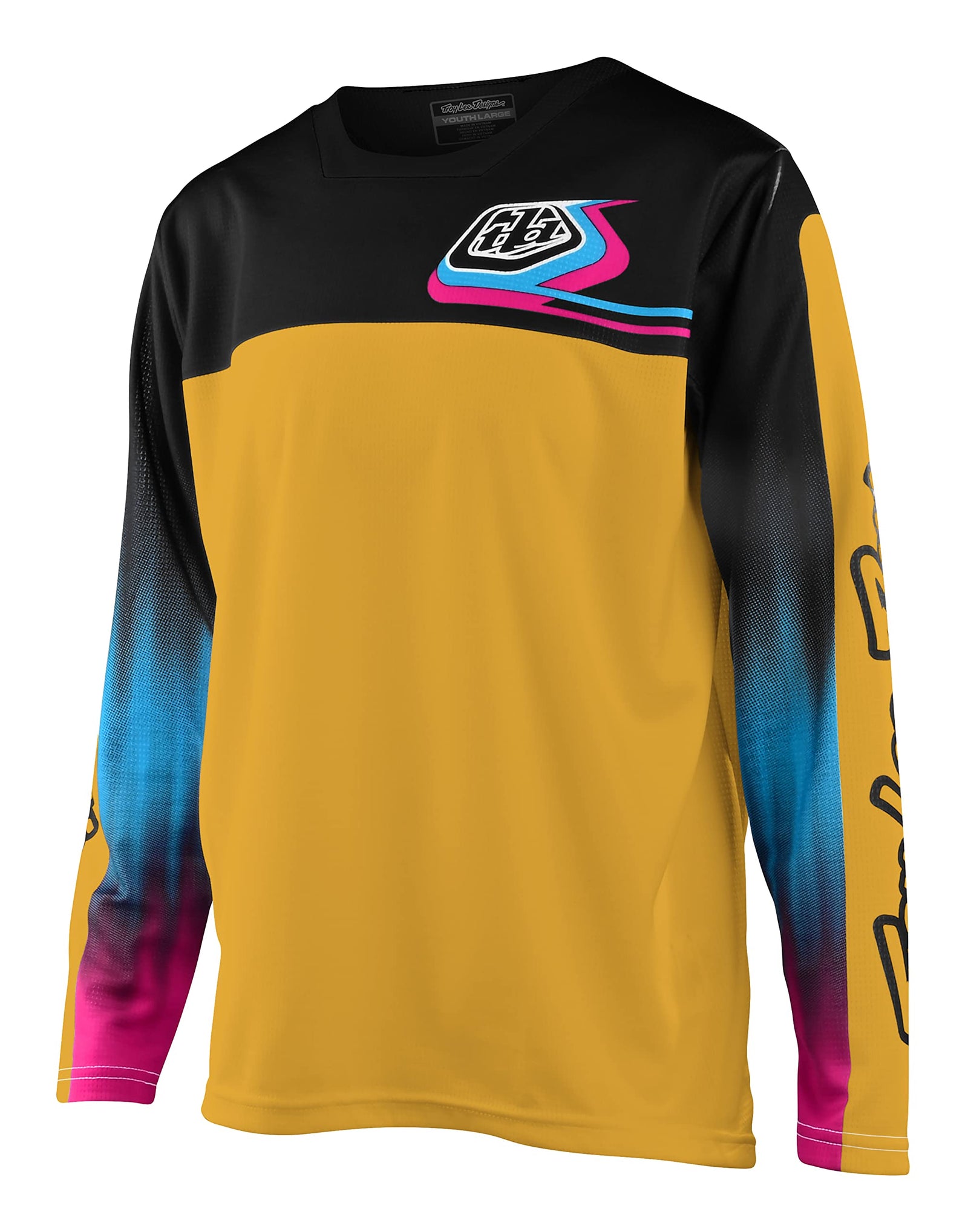 Troy Lee Designs Youth Sprint Jersey – Golden MTB cycling jersey for young riders