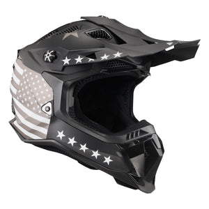 Helmet Subverter Evo 76 Full Face MX Motorcycle Helmet - Black/White/Gray