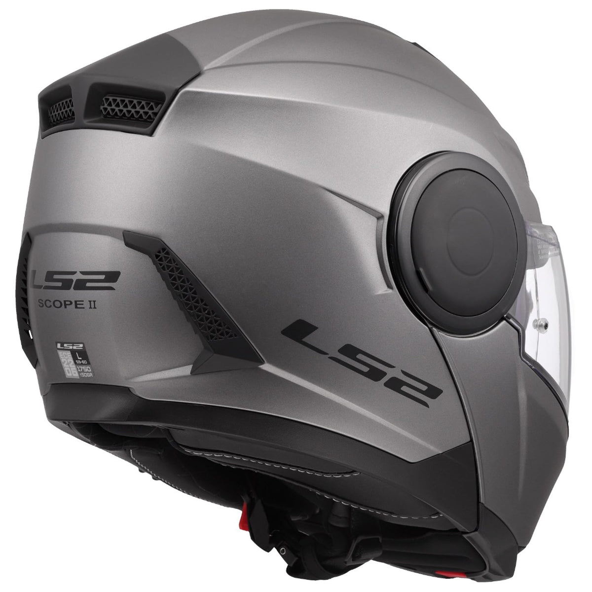 Matte titanium LS2 Horizon II DOT ECE 22.06 modular motorcycle helmet