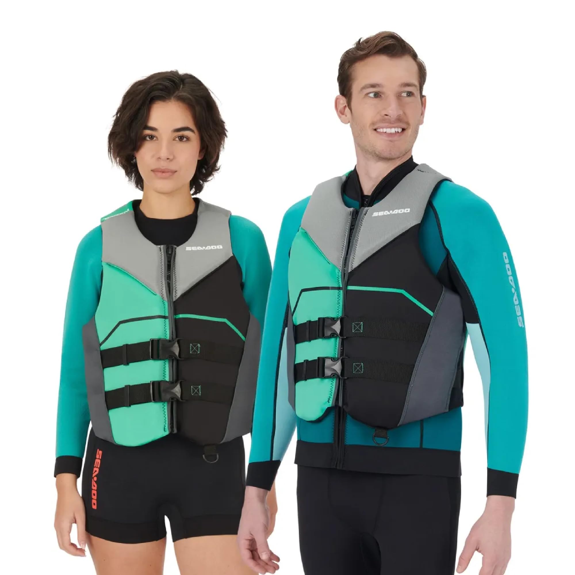 Sea-Doo Freedom Adult Unisex PFD Teal ecoprene life jacket for PWC