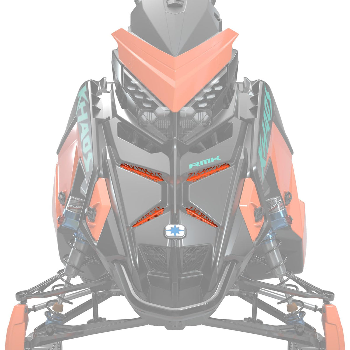 Polaris Snowmobile MATRYX Grill Inserts – Orange (OEM 2884979-647)