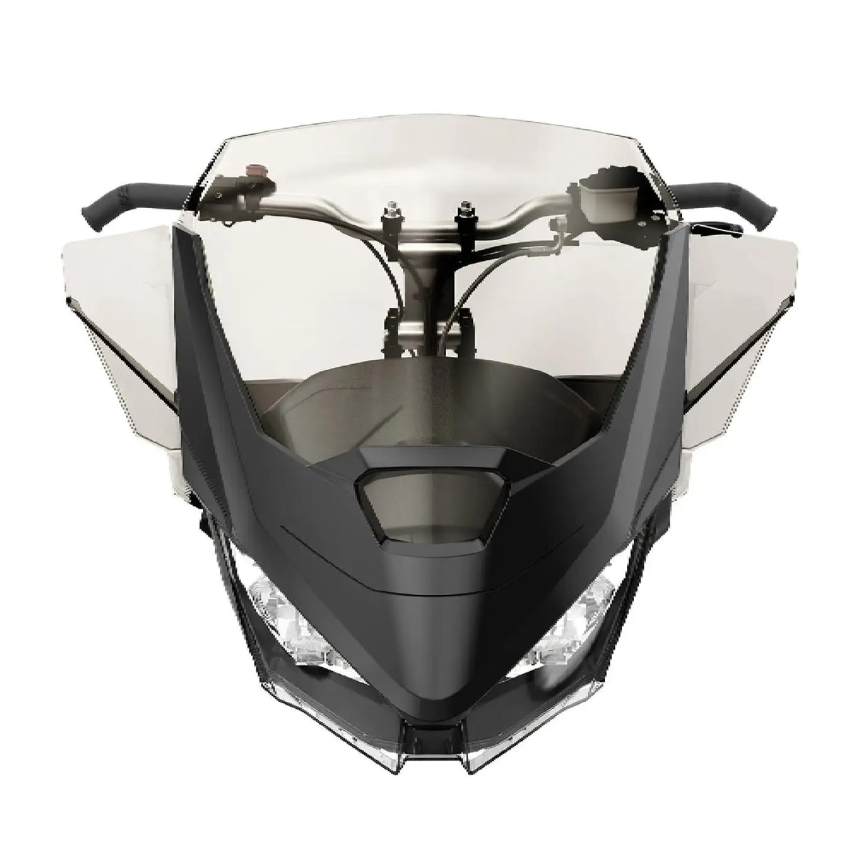 Ski-Doo OEM Medium Windshield Kit in smoke tint, 15-inch height