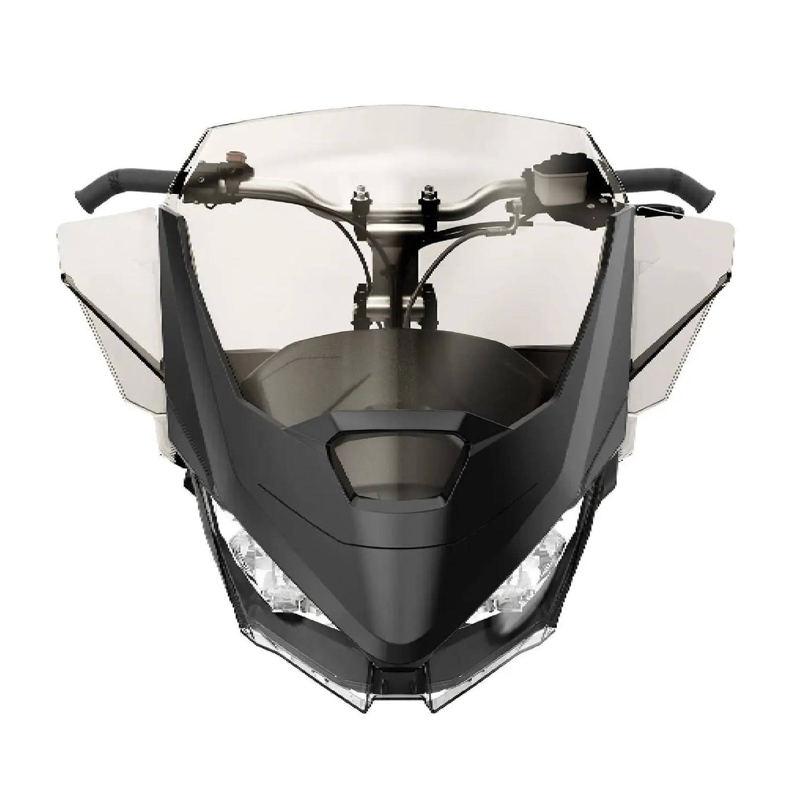 Ski-Doo OEM Medium Windshield Kit in smoke tint, 15-inch height