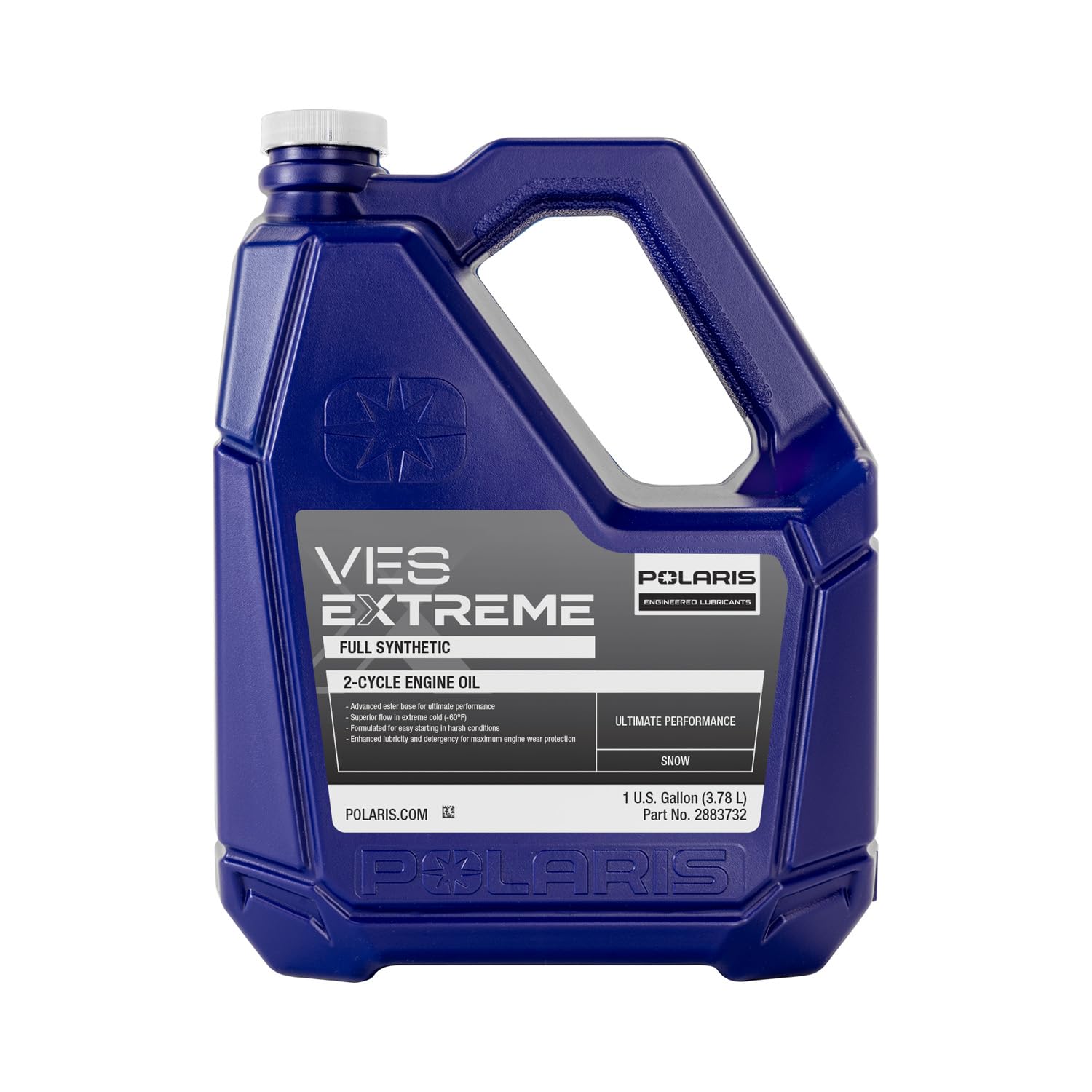 Polaris OEM VES EXTREME full synthetic 2-cycle oil 2883732 for 2-stroke snowmobiles