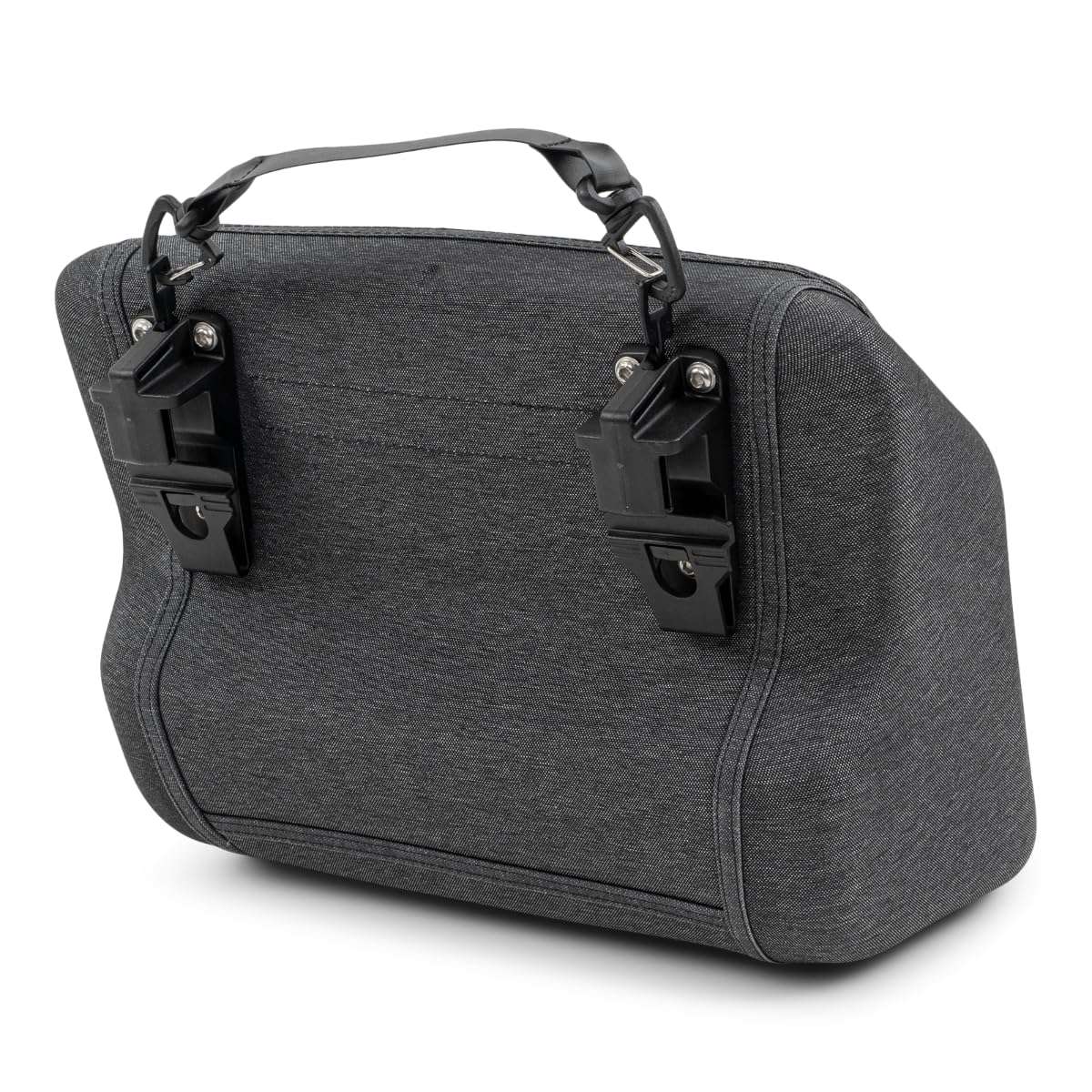 Black Sea-Doo storage bag with bright yellow inner liner and mesh pocket