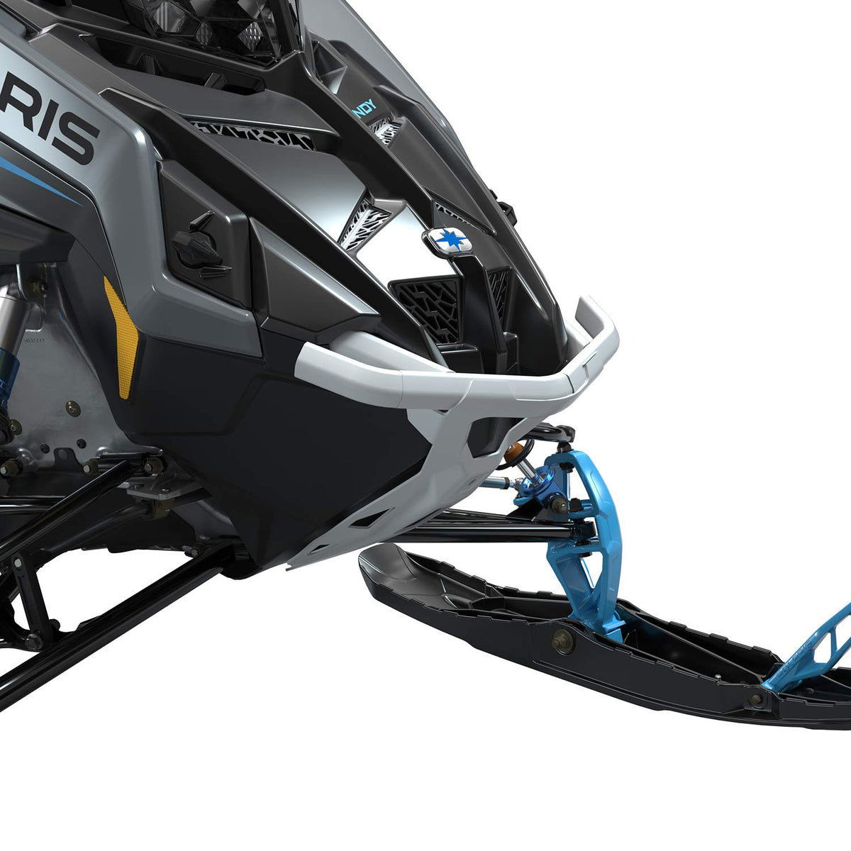 White Polaris snowmobile bumper for RMK, Switchback, INDY, Voyageur