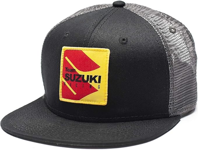 Suzuki Racing Snapback Hat Black/Gray