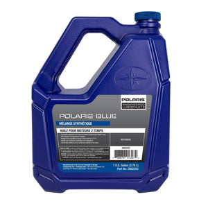Polaris OEM Snowmobile Blue Synthetic Blend 2-Cycle Oil – 1 Gallon (Part 2882202)