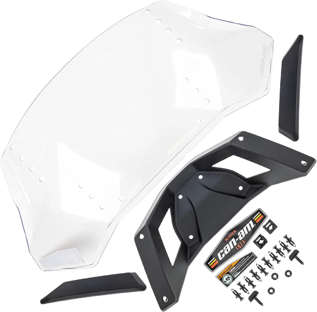 Can-Am New OEM, 3-Position Polycarbonate Adventure Low Windshield G3L, 715005860